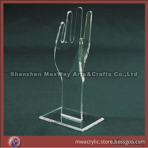 Clear Hand-liked Acrylc/Lucite Ring Holder/Display stand